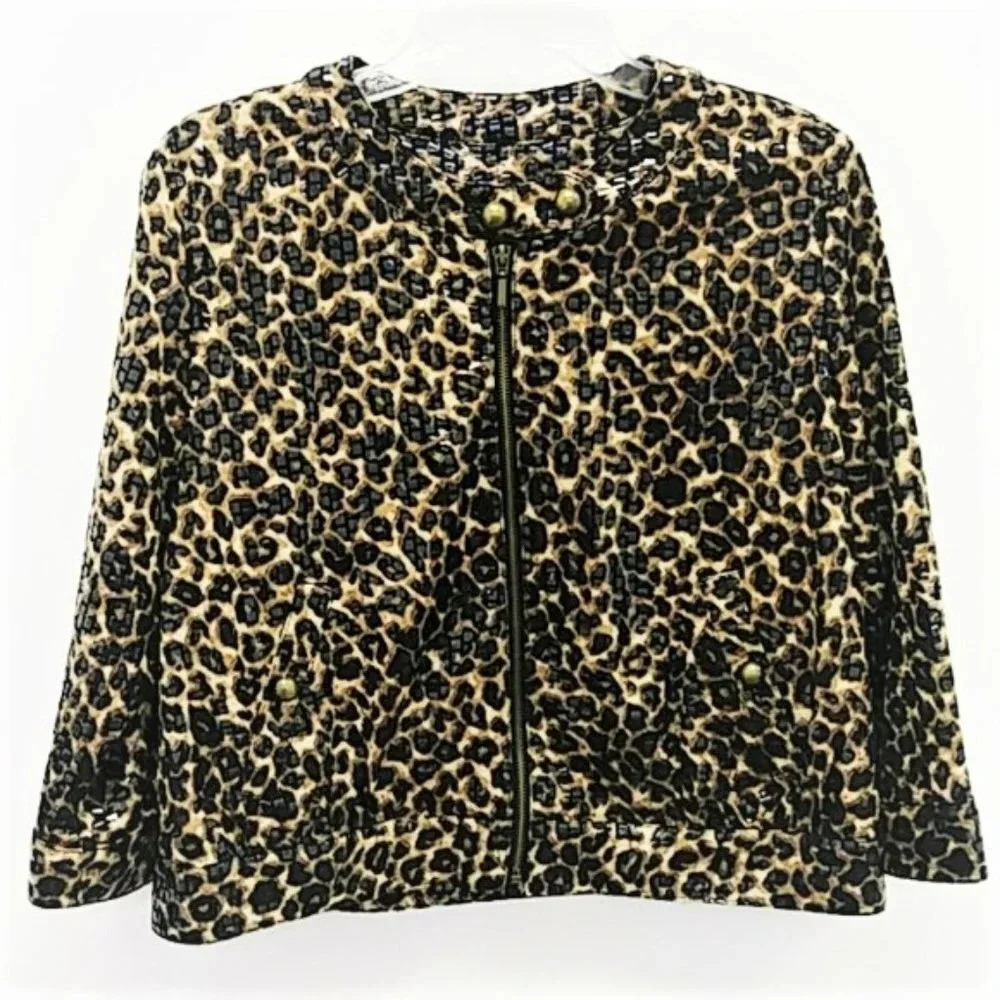 Ruby Rd Animal Print Jacket